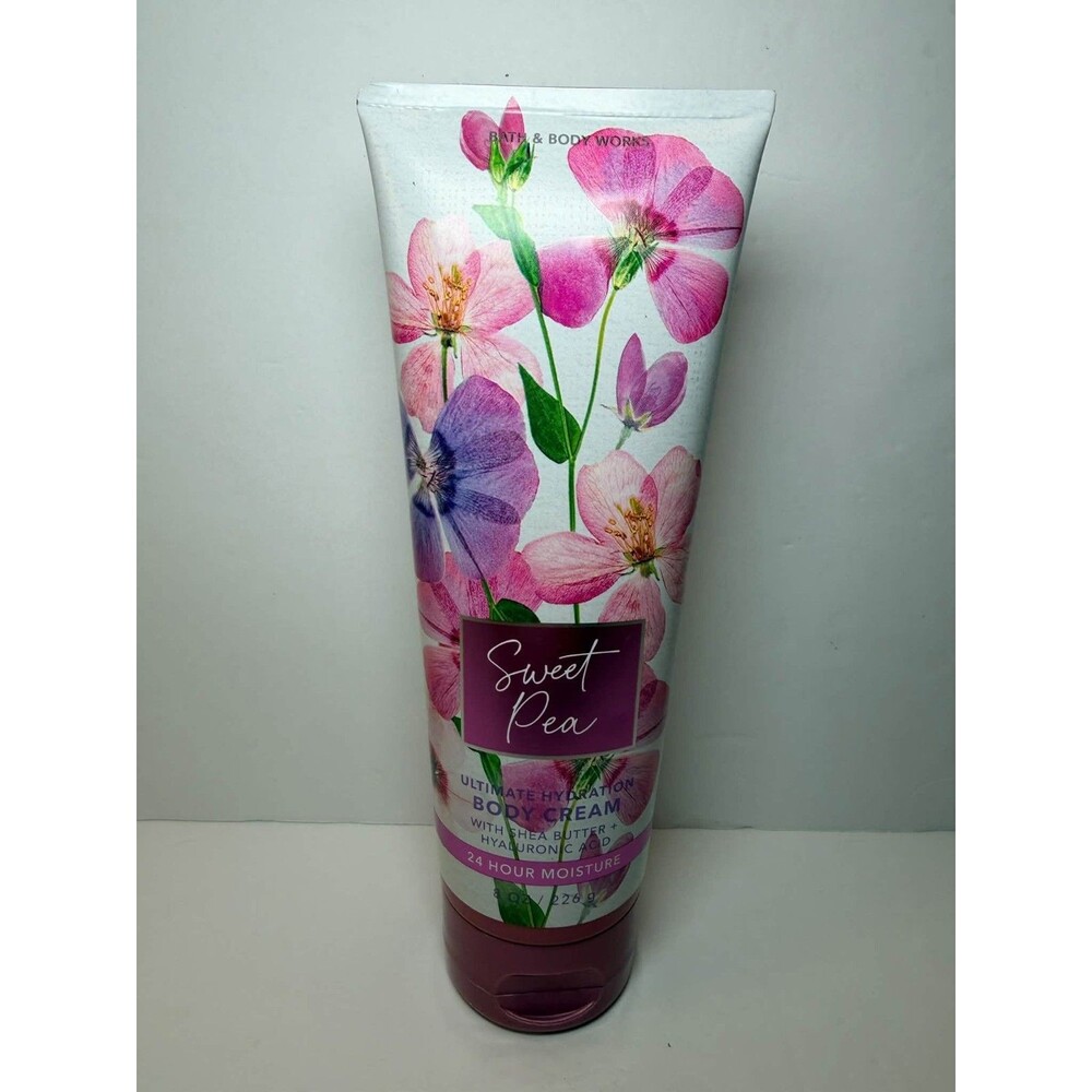 Bath & Body Works Sweet Pea Body Cream 8oz Ultimate Hydration Shea Butter